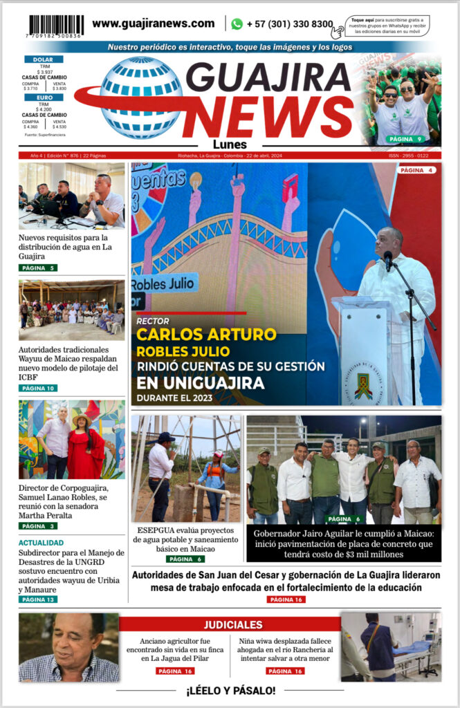 Edici N Lunes De Abril Guajira News