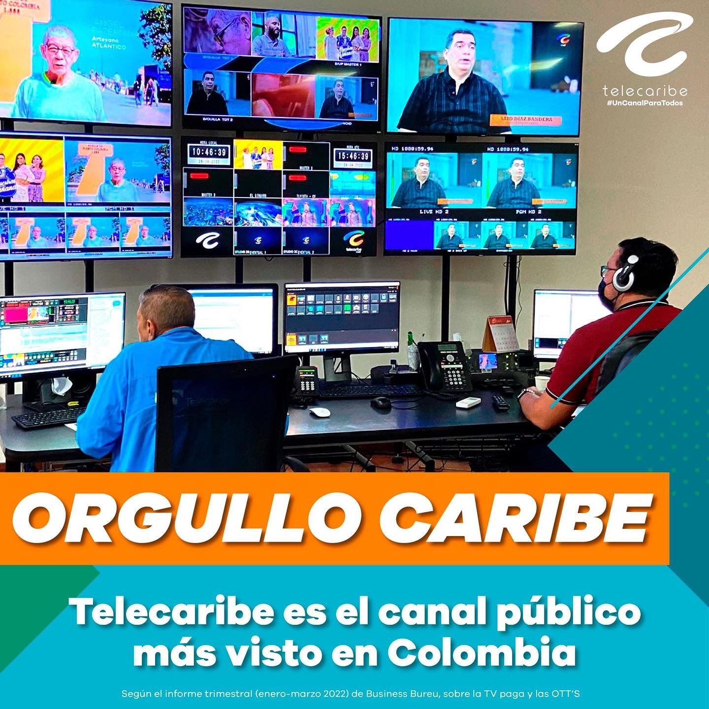 Telecaribe es el canal con mayor cantidad de programas en el TOP 10