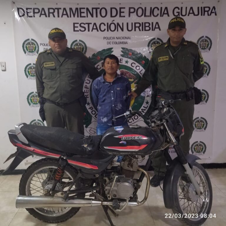 Reinaldo Epieyú Jusayú, de 27 años, capturado.