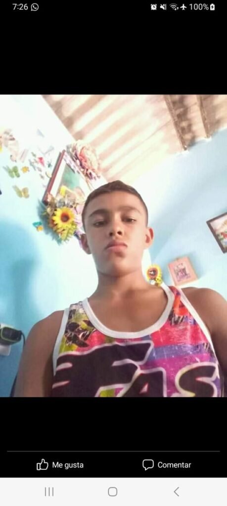 Juan Rodríguez, de 20 años, occiso.
