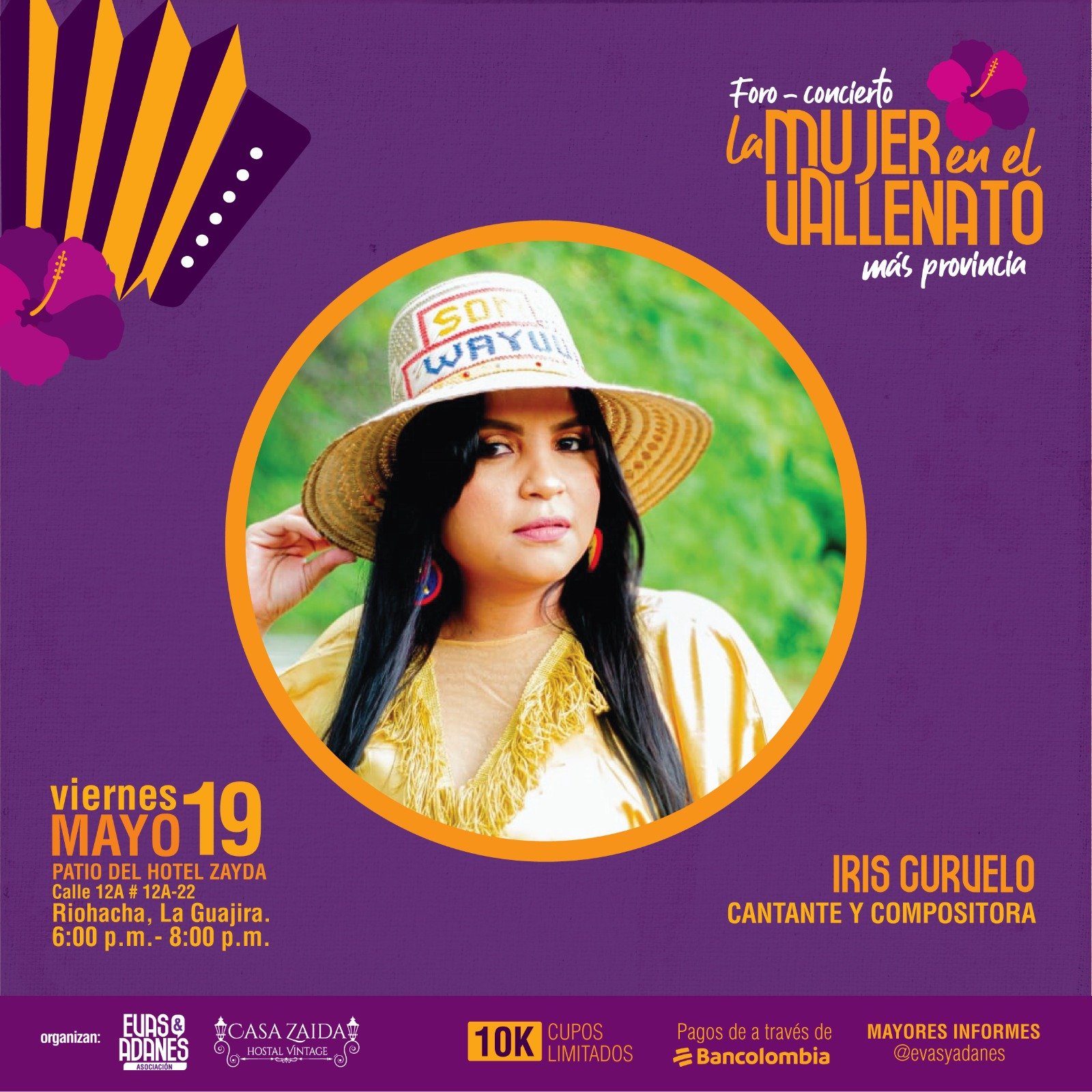 Iris Curvelo, cantante y compositora.