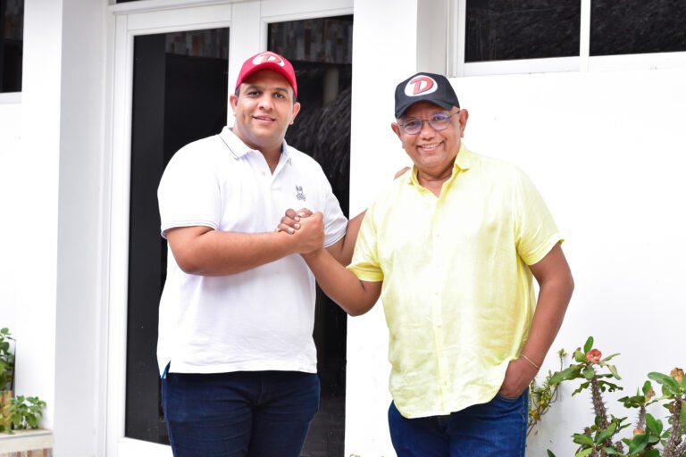 Diego Baquero Altamar junto a Javier Socarrás.