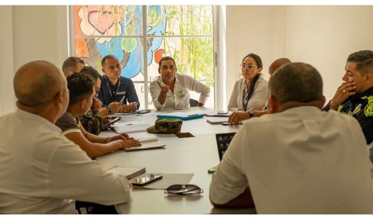 Yeison Deluque Guerra, Personero de Riohacha, en el consejo de seguridad extraordinario realizado el día de ayer.