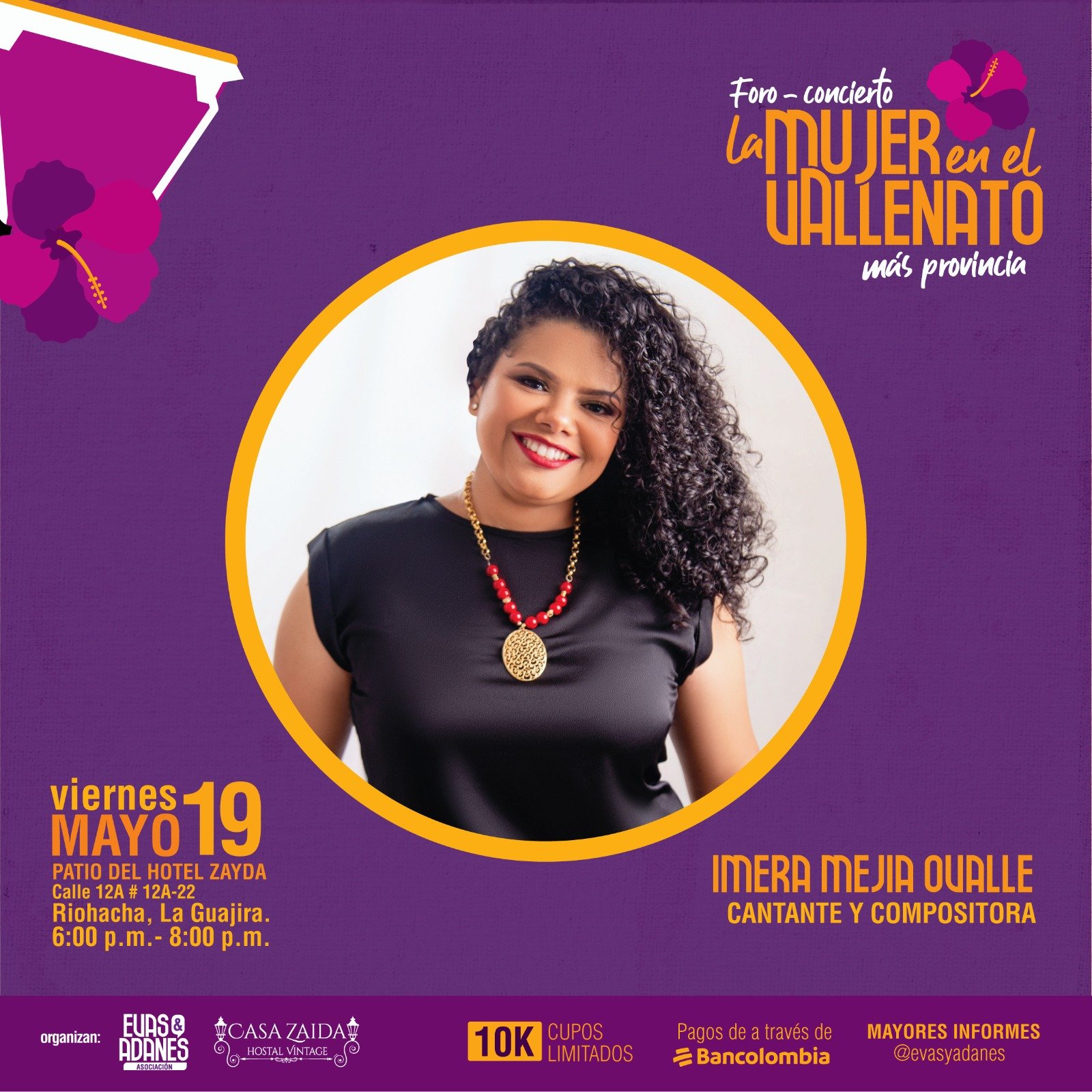 Imera Mejía Ovalle, cantante y compositora.