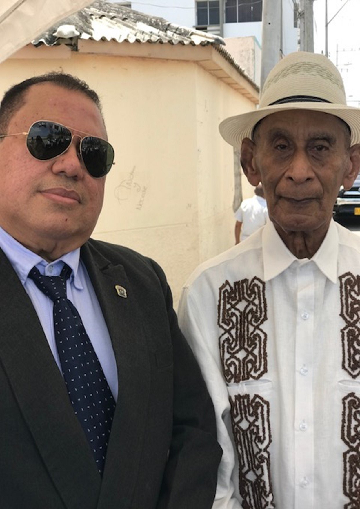 Luis Eduardo Acosta Medina y Edinson Hernández PimientaMiembros de la Academia de Historia de La Guajira