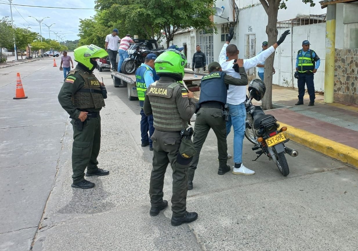 Las autoridades de la Policía Nacional iniciaron los operativos de Riohacha en el marco del lanzamiento del 'Plan Choque 360' del Ministerio de Defensa.
