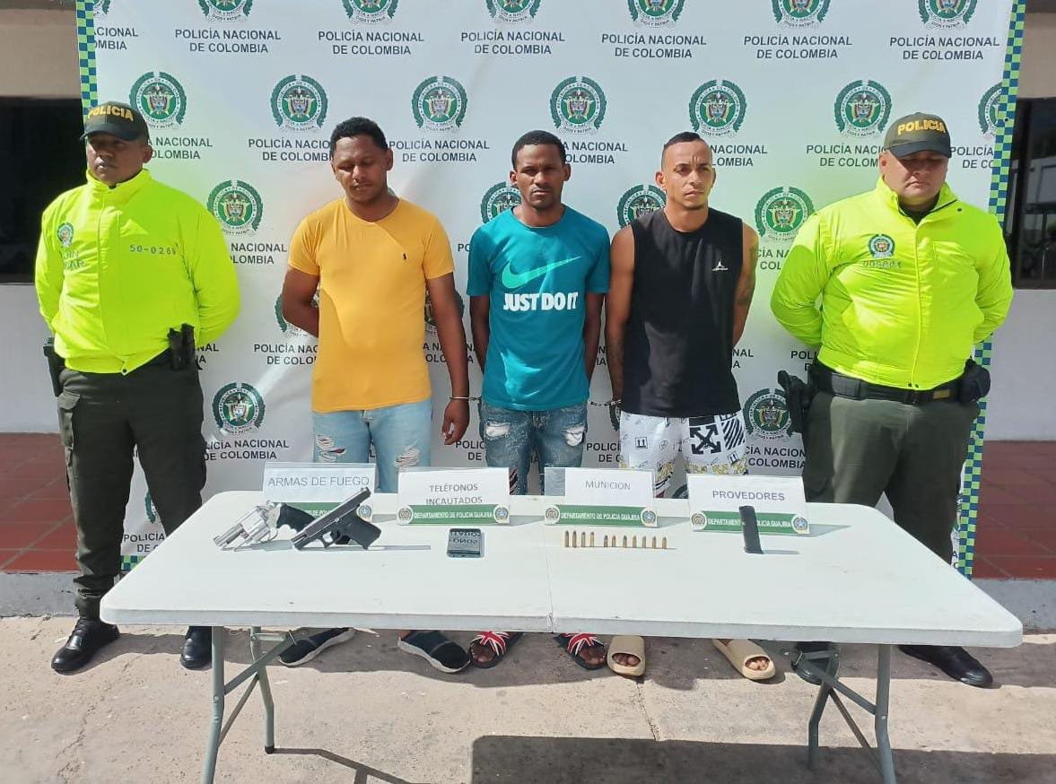 Edinson Deluque, Ronald Ariza y Endry Ariza, Capturados