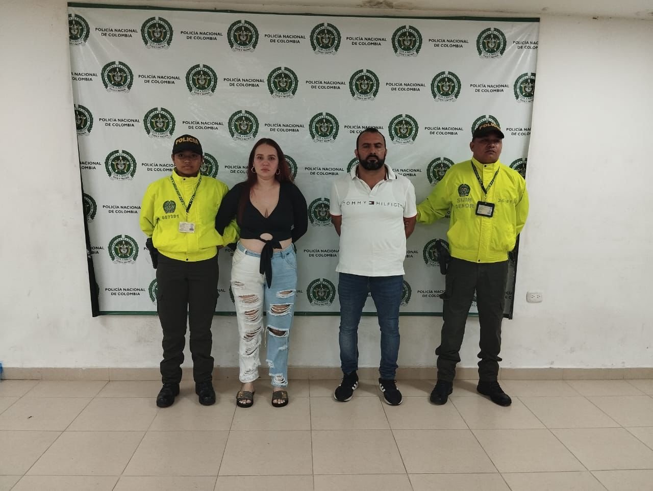 Jarley Benjamín Castañeda Rayo, de 44 años y Laura Gabriela Rodríguez Contreras, de 26 años, Capturados