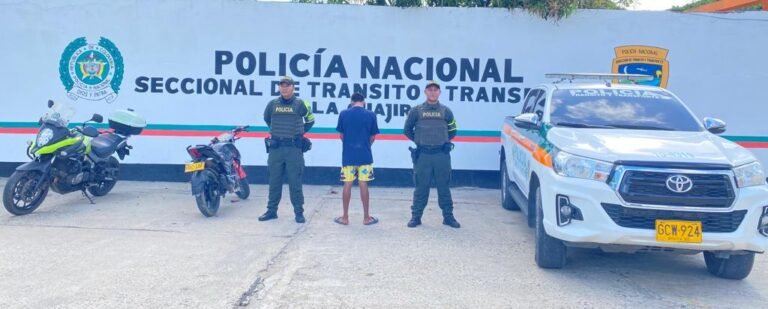 Capturan a presunto atracador de motocicletas en plan candado en La Guajira