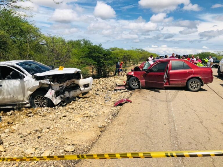 La Guajira registra 14 fallecimientos en accidentes de tráfico durante marzo