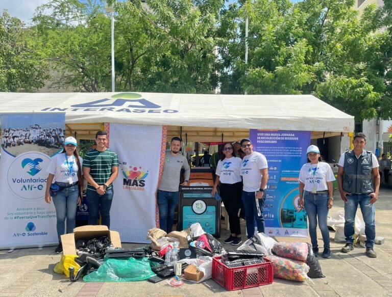 Voluntariado Air-e participó en jornada de Recolección de Residuos Posconsumo en Riohacha