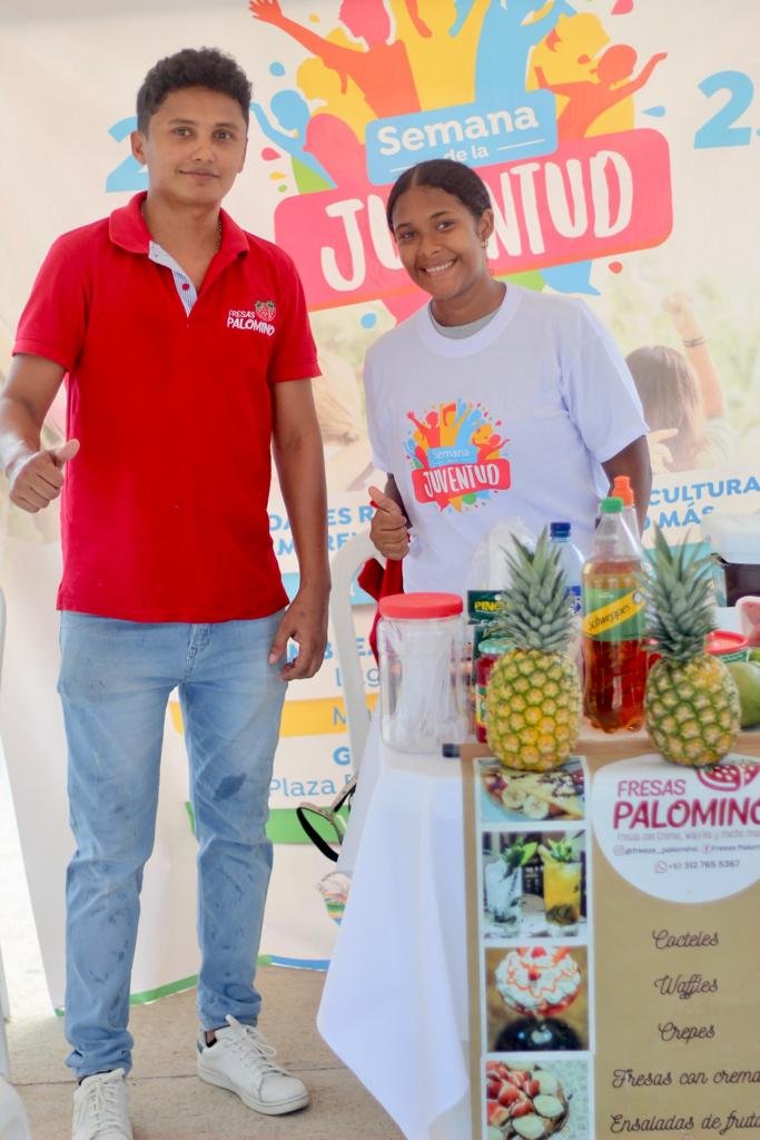 Emotiva fue la Gran Feria de ‘Jóvenes Emprendedores’, en el marco de la Semana de la Juventud en Dibulla