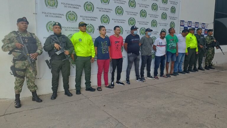 Sijin y ´Grupo Rondón´ capturaron a nueve presuntos miembros del AGC