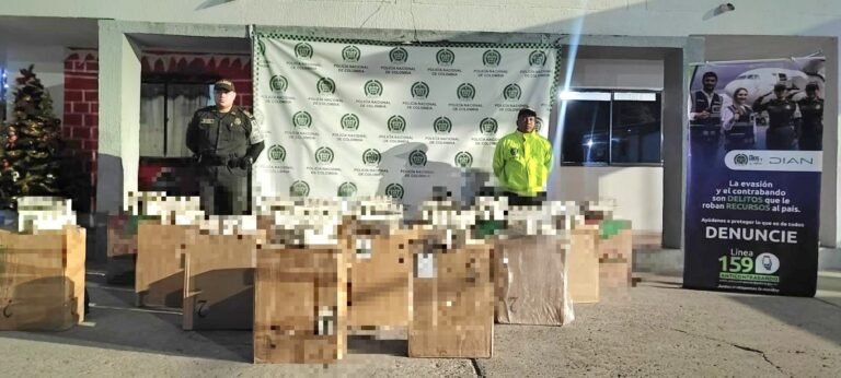 Polfa decomisa 7.500 cajetillas de cigarrillos de contrabando en Maicao