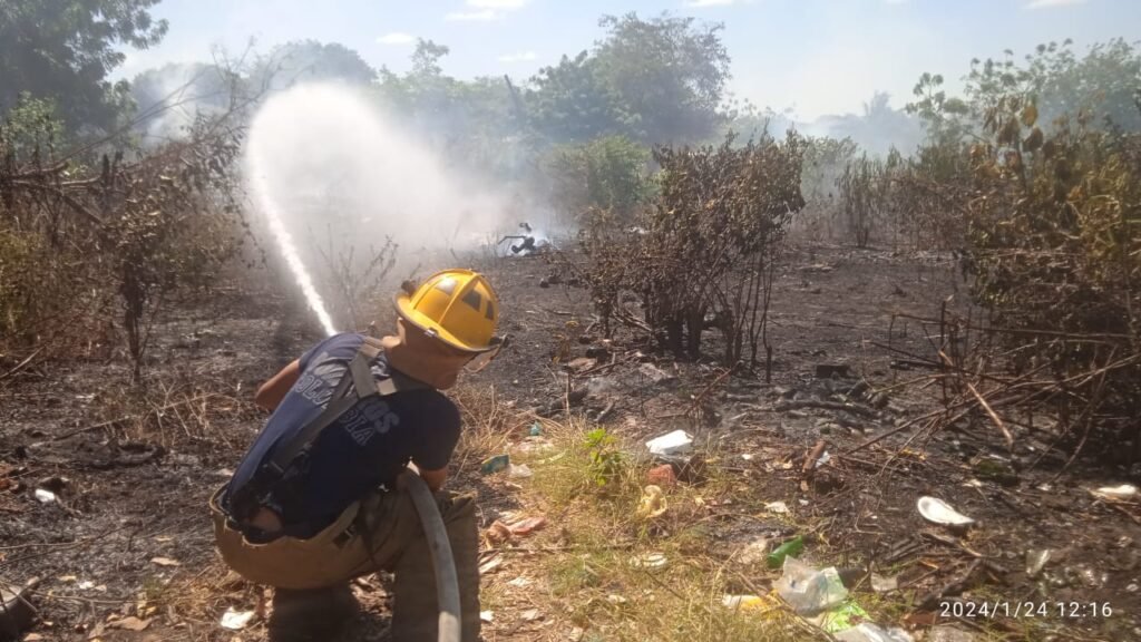 incendio forestal provocado en Riohacha
