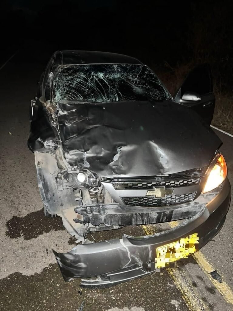 Un inusual y doble accidente vehicular se produjo en la madrugada del viernes en el kilómetro 9 + 900 de la vía que conecta el corregimiento de Conejo con Fonseca, cerca de la finca San Benito. El primer incidente involucró a un trabajador de una contratista de Cerrejón, quien conducía un automóvil Chevrolet Aveo gris. El vehículo colisionó con un caballo que, inesperadamente, se encontraba en medio de la carretera.
