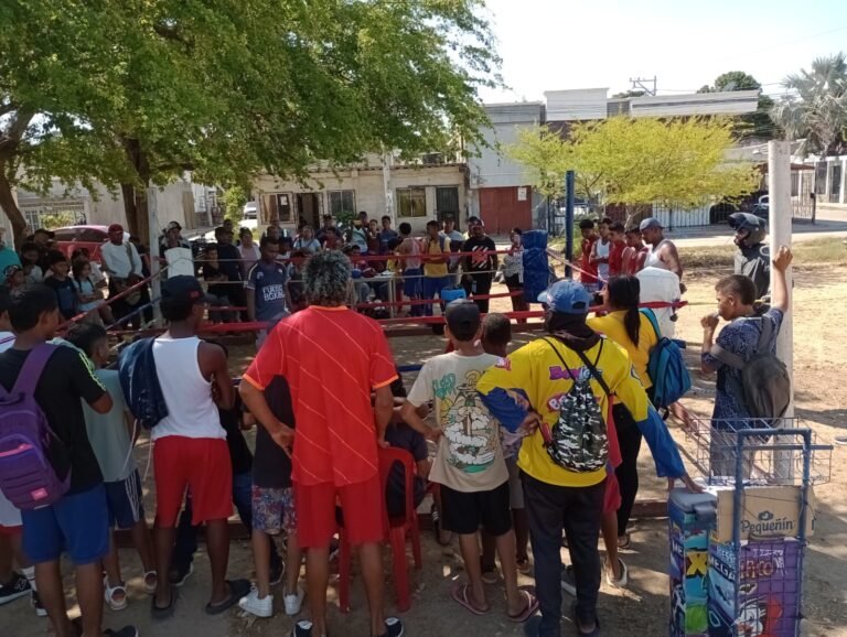 Realizaron evento deportivo ‘boxeo en el parque’, en el barrio 7 de Agosto de Riohacha