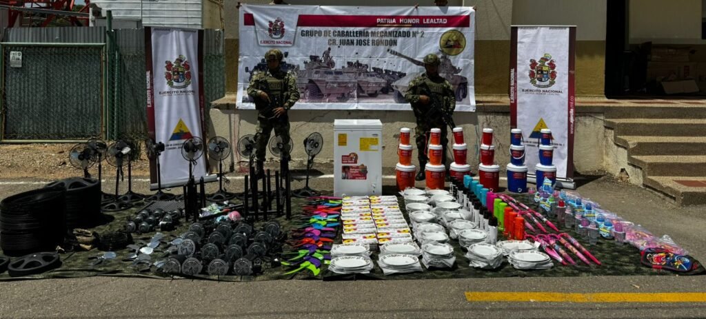 En una operación judicial llevada a cabo por el Grupo de Caballería Mecanizado Juan José Rondón, se logró la incautación de contrabando que incluía vajillas, abanicos, bolsos, sombrillas y termos. La intervención tuvo lugar el pasado martes 27 de febrero, alrededor de las 10 de la mañana, en una carretera nacional en la zona rural de Hatonuevo.