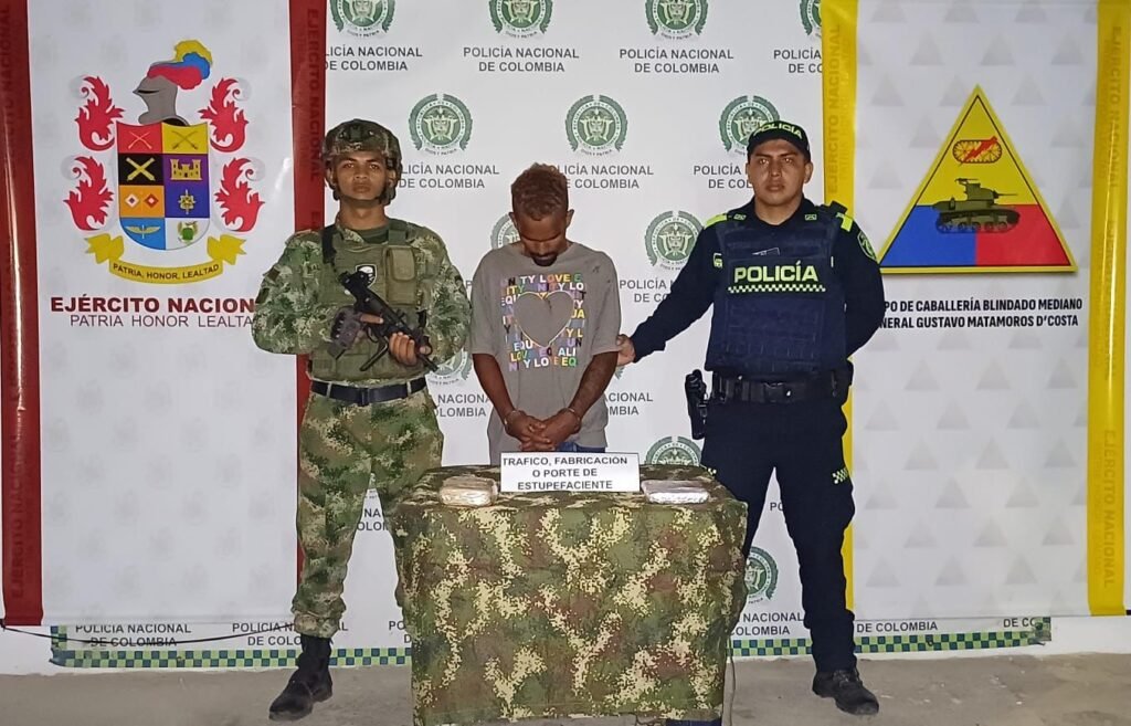 Grupo Matamoros captura a vendedor de drogas en operativo en Maicao