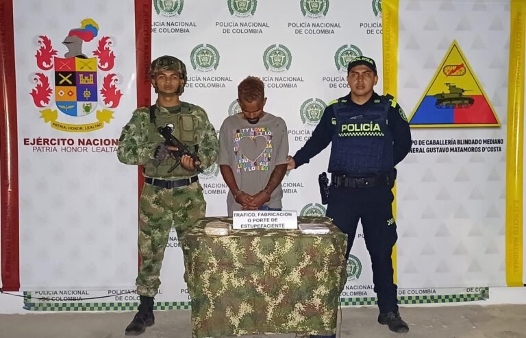 Grupo Matamoros captura a vendedor de drogas en operativo en Maicao
