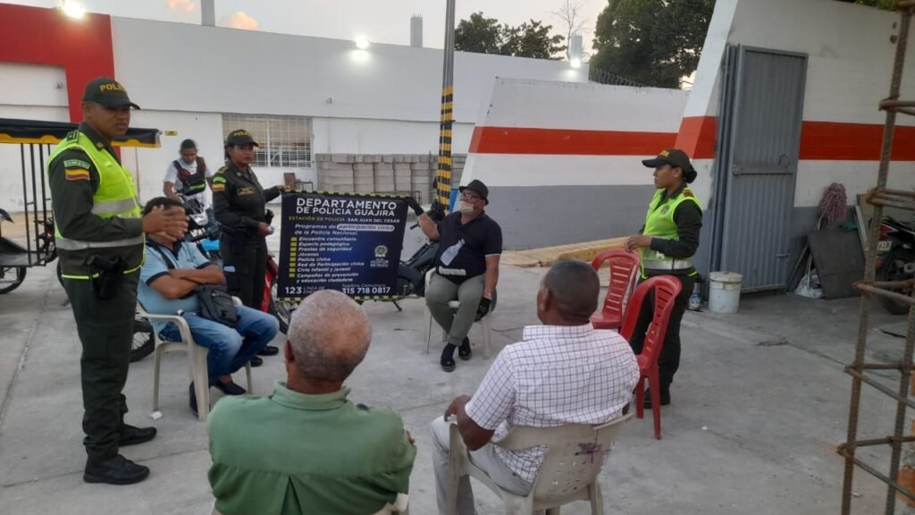 El Gestor de Convivencia y Seguridad Ciudadana de la Policía Nacional llevó a cabo varias campañas preventivas en los diversos barrios del municipio de San Juan del Cesar.