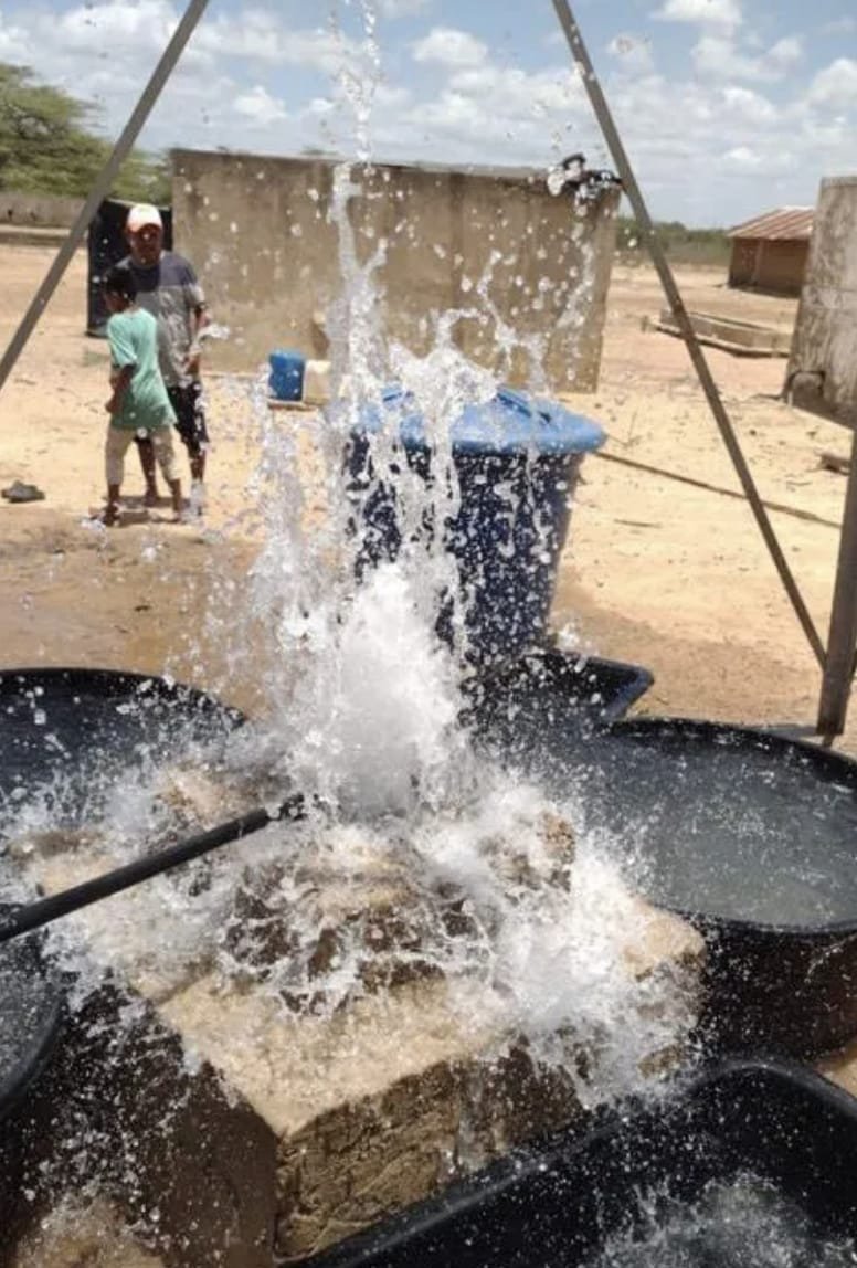 Corpoguajira y el ministerio de Relaciones Exteriores, desarrollaron trabajos de provisión de agua en Uribia