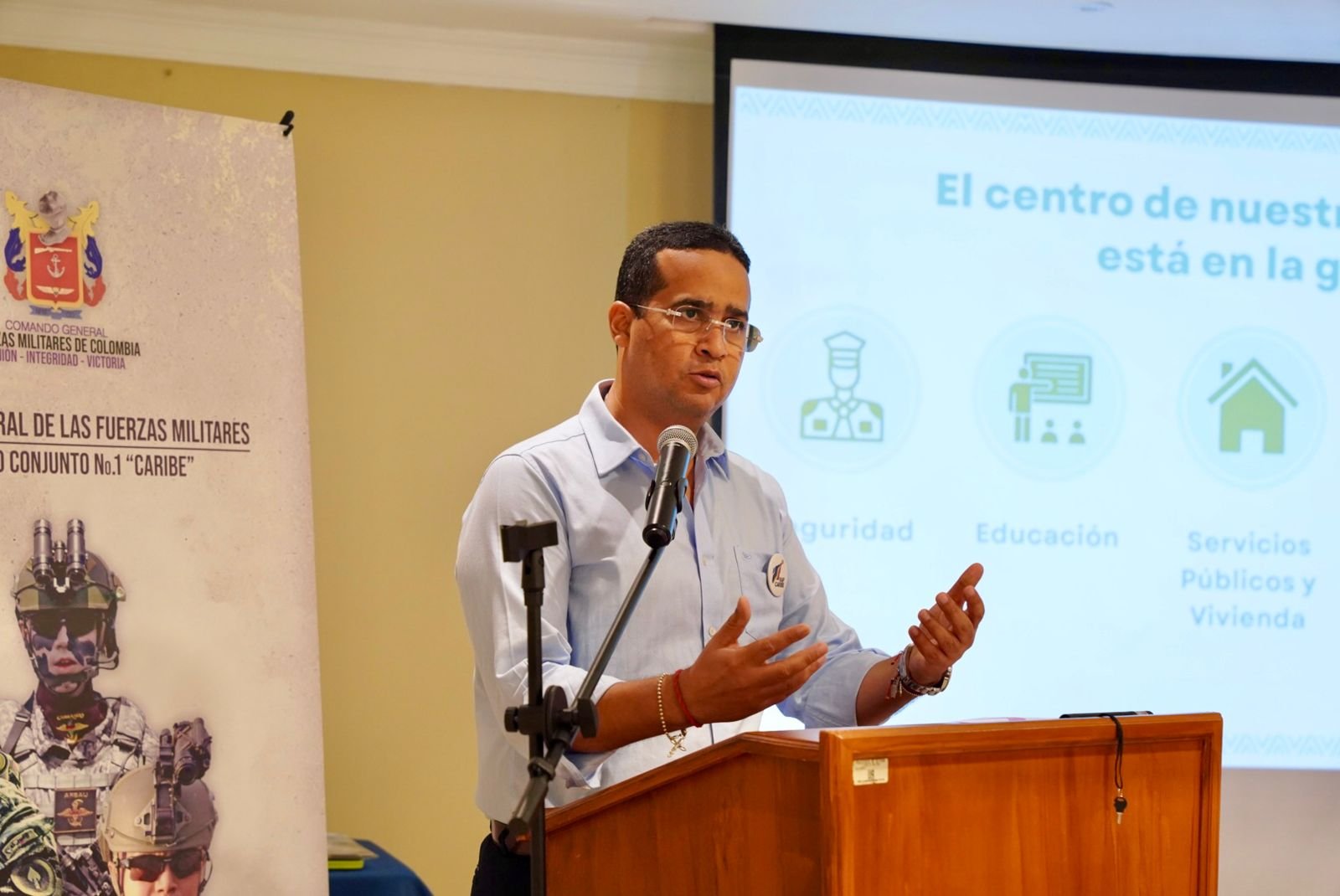 Gobernador Jairo Aguilar, pidió aumento de pie de fuerza en La Guajira en la Cumbre Estratégica de Seguridad Regional
