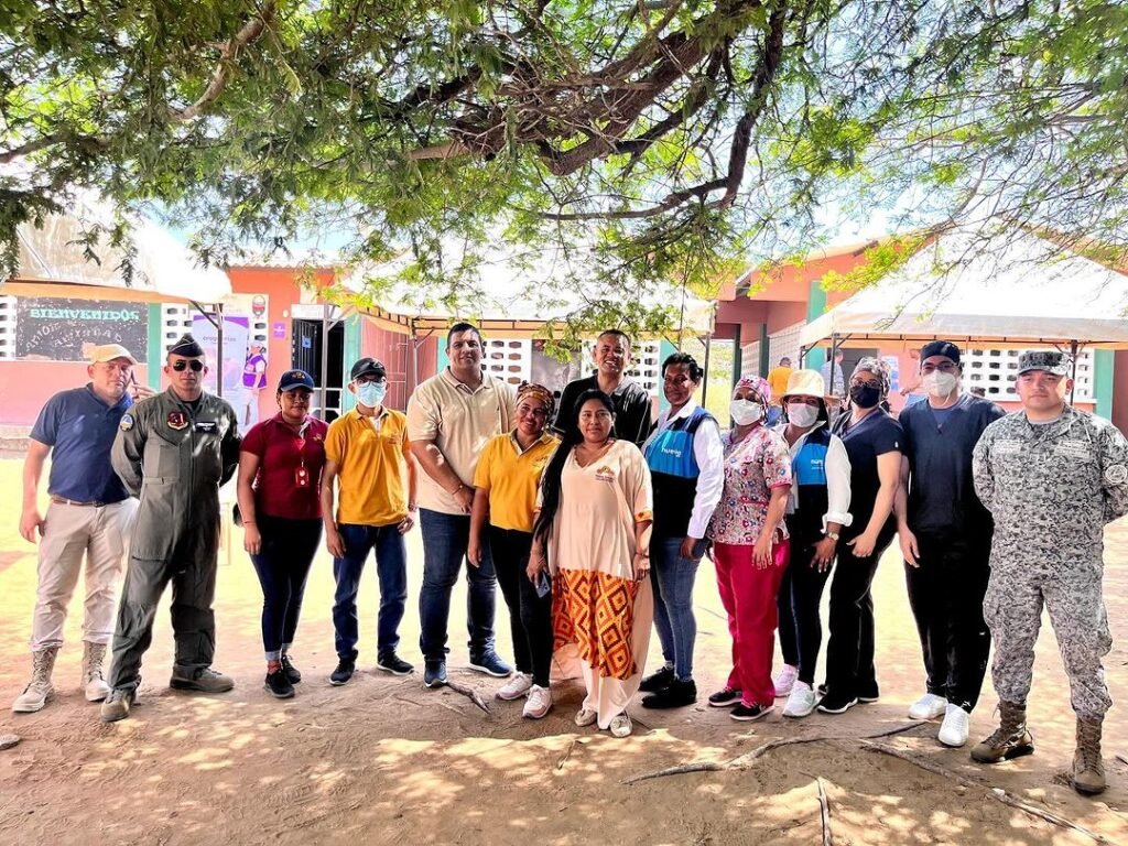 Gobernación de La Guajira y Fuerza Aérea articularon jornada de acción integral en comunidades del área rural de Riohacha