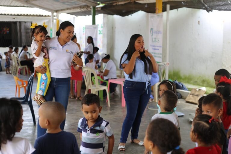 brigada integral de salud en el Hogar Infantil