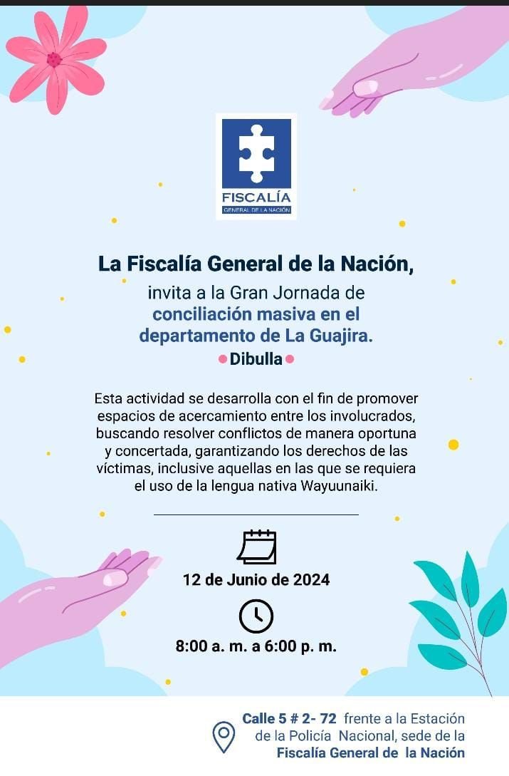 Jornada de conciliación masiva en el departamento de La Guajira 