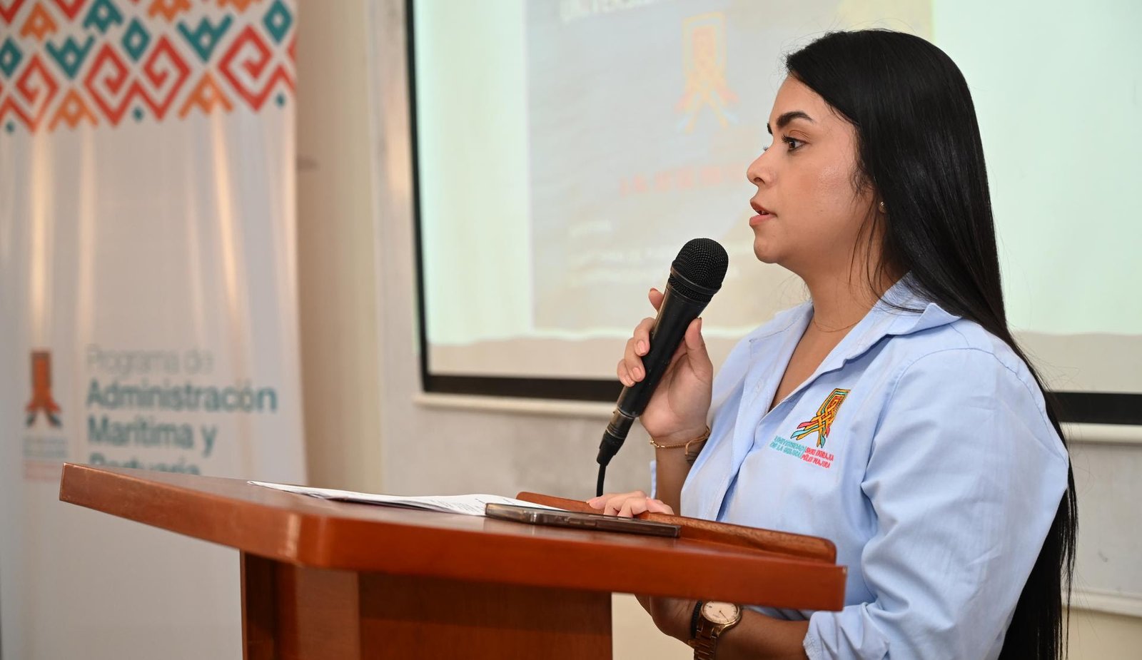 Melissa Consuegra, directora del programa de Administración Marítima y Portuaria de Uniguajira