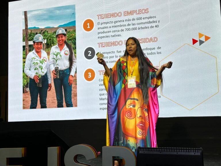 Cerrejón hace parte del top 30 del Índice de Inversión Social Privada en Colombia durante 2024, ocupando el puesto 20 dentro del ranking. El estudio evalúa los esfuerzos realizados por las organizaciones para contribuir a mejorar las condiciones de vida de las comunidades y de los territorios donde operan y es realizado por la firma Jaime Arteaga & Asociados y la Agencia de los Estados Unidos para el Desarrollo Internacional (USAID). En 2023, la empresa realizó una inversión social de 105.000 millones de pesos encaminados al desarrollo de proyectos definidos y realizados en alianza con las comunidades o las autoridades locales, principalmente bajo cinco líneas de acción: fortalecimiento de capacidades, generación de ingresos, acceso al agua, mejoramiento de infraestructura local y apoyo al acceso a la salud. A junio de 2024, la empresa ha realizado una inversión de más de 39.000 millones con iniciativas como el tren del agua, la construcción del centro de salud de Provincial, el mejoramiento de vías, entre otros. “En Cerrejón diariamente trabajamos por mantener un relacionamiento de doble de vía donde se escucha, comprende y dialoga con las comunidades, contribuyendo en la construcción de soluciones que respondan a sus necesidades y fomenten el desarrollo de La Guajira. Gracias a este trabajo conjunto, en los últimos años, hemos logrado transformar nuestra inversión social y relacionamiento contribuyendo significativamente al desarrollo de proyectos y con ello el mejoramiento de su calidad de vida”, manifestó Luis Marulanda, vicepresidente de Asuntos Públicos y Comunicaciones de Cerrejón. “Desde Jaime Arteaga & Asociados tenemos el compromiso de seguir promoviendo las mejores prácticas empresariales, por eso desde hace ocho años lanzamos el Índice de Inversión Social Privada con un propósito que es visibilizar todo el aporte que hace el sector privado al desarrollo del país y además evaluar los altos estándares con los cuales las empresas gestionan sus proyectos sociales y de gestión medio ambiental. Desde Cerrejón nos han acompañado a lo largo de estos años midiendo y evaluando su gestión y por ello hoy hacen parte del top de las 30 compañías con mejores prácticas de inversión social privada”, afirmó AnaMaría Martinez, directora de Sostenibilidad Corporativa de Jaime Arteaga & Asociados. Adicionalmente, la empresa realizó en 2023 una inversión ambiental por más de 395.000 millones en temas como gestión de la calidad del aire y del agua, biodiversidad, rehabilitación de tierras y manejo de residuos, así mismo generó encadenamientos a través de proveedores y contratistas guajiros por más de 262.000 millones de pesos. Durante la Tercera Cumbre de Inversión Social Privada, donde se otorgó la premiación y participaron varios ponentes, Ailin Acosta, líder del vivero comunitario del Resguardo Indígena de Provincial, contó su experiencia con el proyecto y como este ha cambiado su vida y la de su comunidad. “Me siento muy orgullosa de poder representar a las comunidades que hacen parte del proyecto de la Red de Viveros y a Cerrejón en este evento de gran importancia, donde se exponen las mejores prácticas sociales y ambientales que realizan las empresas en los territorios y en los cuales nosotros también somos protagonistas”. Con su inversión social, Cerrejón contribuye al cumplimiento de los Objetivos de Desarrollo Sostenible de la ONU 3: Salud y bienestar; 4: Educación de calidad; 6: Agua limpia y saneamiento, 8: Trabajo decente y crecimiento económico; 10: Reducción de las desigualdades; 11: Ciudades y comunidades sostenibles; 13: Acción por el clima y 15: Vida de ecosistemas terrestres, los cuales buscan erradicar la pobreza, proteger el planeta y asegurar la prosperidad para todos. Índice de Inversión Social Privada El Índice de Inversión Social Privada mide la gestión de las empresas en materia de sostenibilidad a través de cinco dimensiones: Alineación, Gestión de la Inversión, Sinapsis, Focalización y Reconocimiento. Cada año son convocadas a participar a las 1.000 empresas con más ventas en Colombia, de las cuales en 2024 respondieron 175 de estas grandes empresas de diferentes sectores del país. De las empresas participantes sus inversiones sociales voluntarias representan 2 veces el presupuesto de inversión asignado al Ministerio de Agricultura y su inversión ambiental fue 3 veces más que el presupuesto de la cartera de ambiente. El impacto de estas empresas es significativo teniendo en cuenta que sus ventas anuales equivalen al 39% del PIB de Colombia y generan más de 600.000 empleos directos. Además, el total de la inversión social privada de estas empresas durante 2023 fue de más de 8,5 billones de pesos: 3,7 billones en inversión social y 4,8 billones en inversiones ambientales.