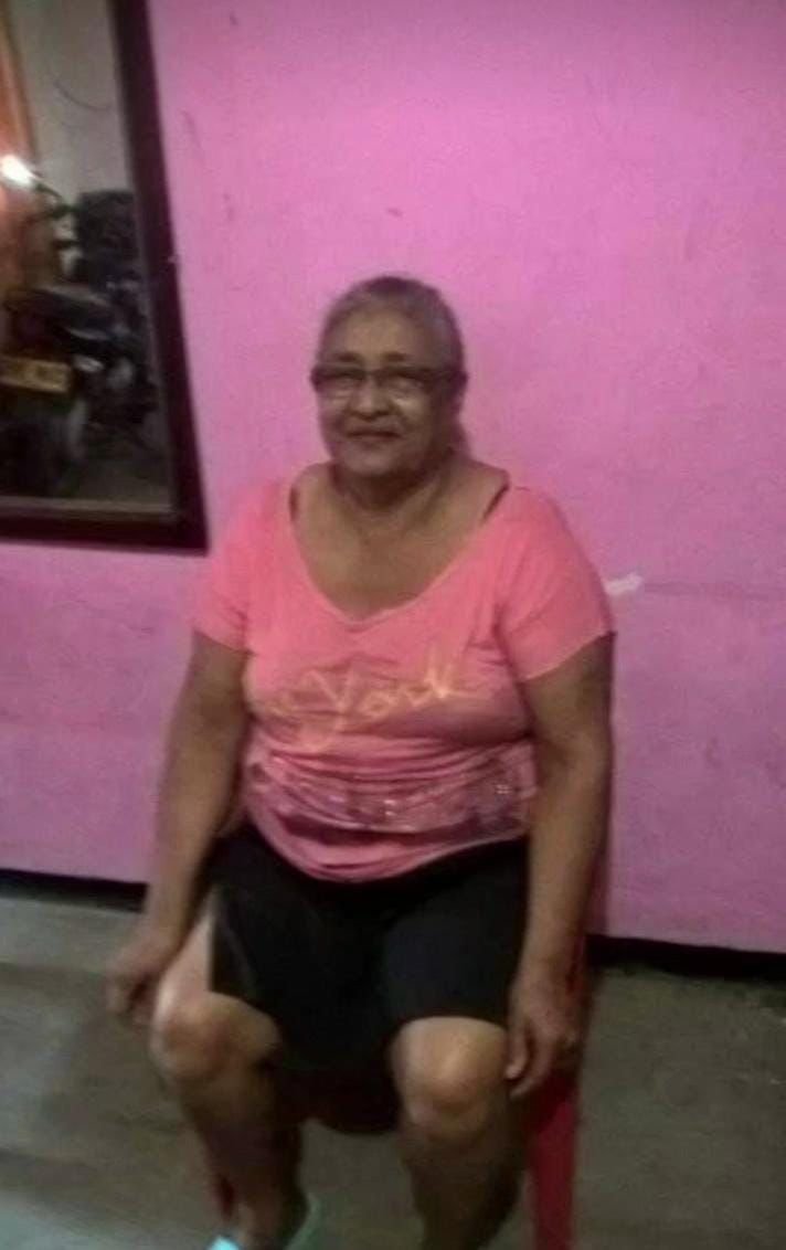 Fidia Elena Rojano de Gutiérrez, de 74 años, occisa.