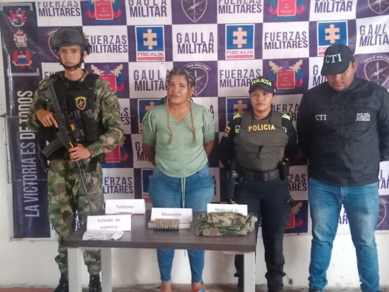 Noibis Oñate Padilla, arrestada.