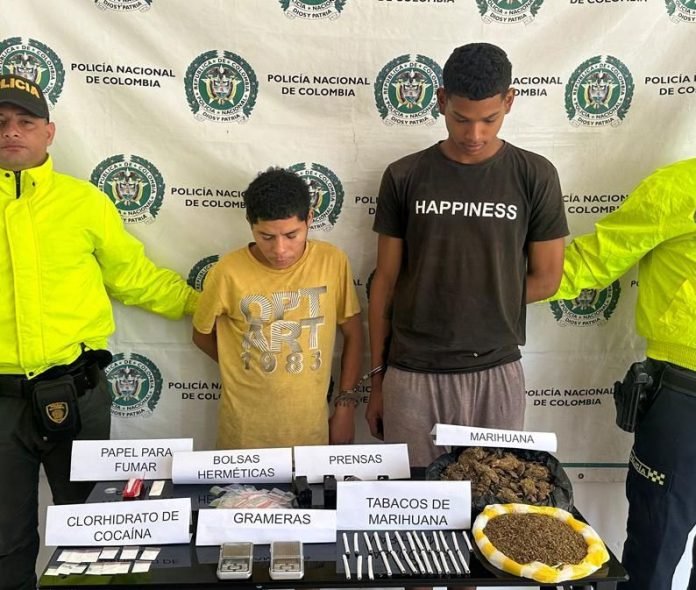Daniel David Morales Acosta, de 21 años, y Salvador Soto Lora, de 22, encarcelados.