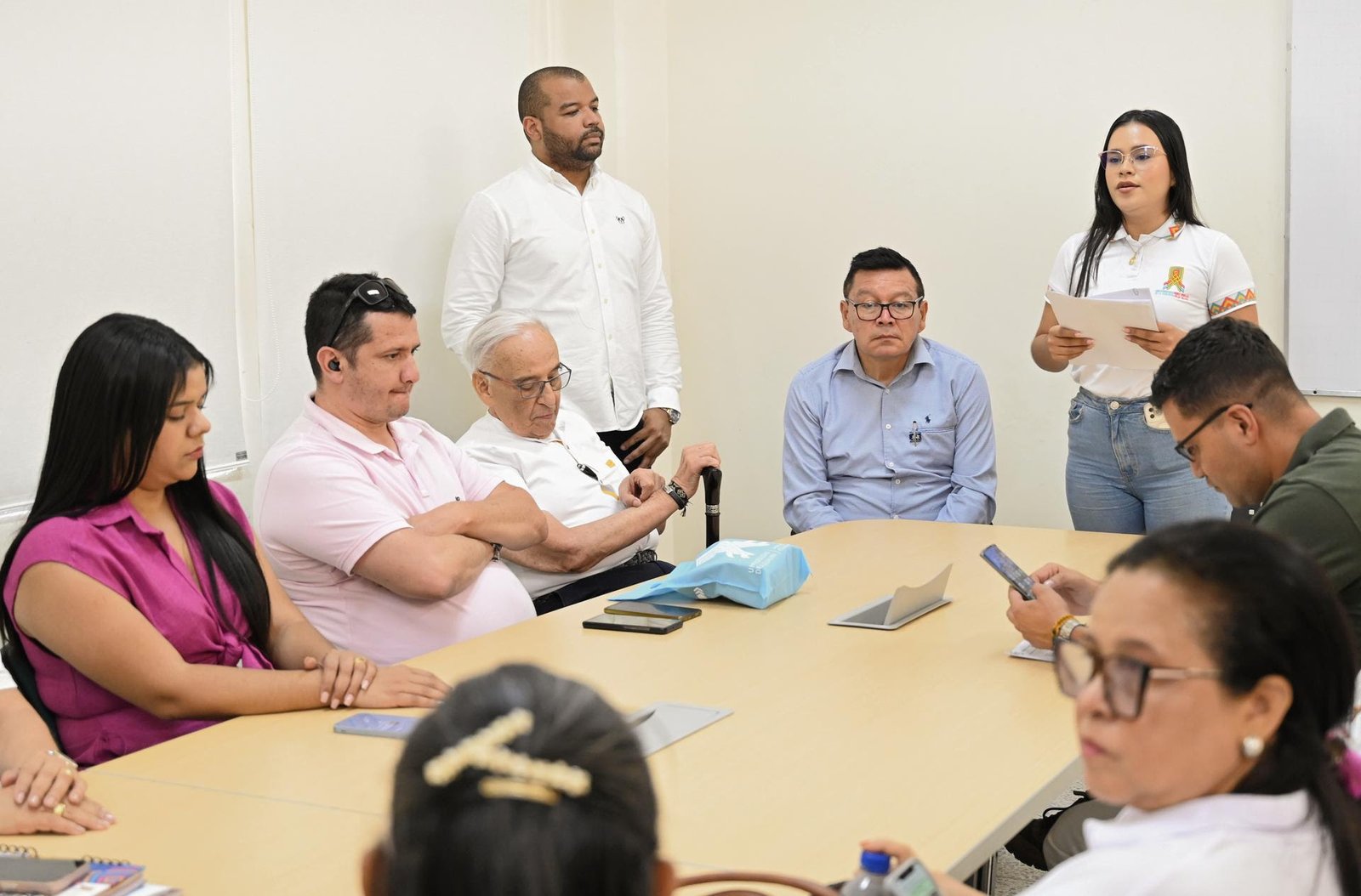 En la reunión de cierre, participaron directivos y docentes de la universidad, y pares académicos del MEN