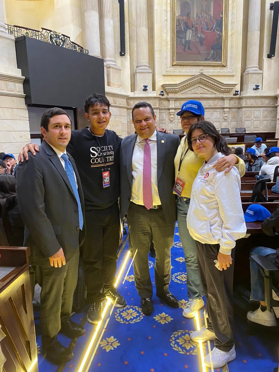 El Representante a la Cámara Jorge Cerchiaro participa en encuentro con 130 contralores estudiantiles en el Congreso