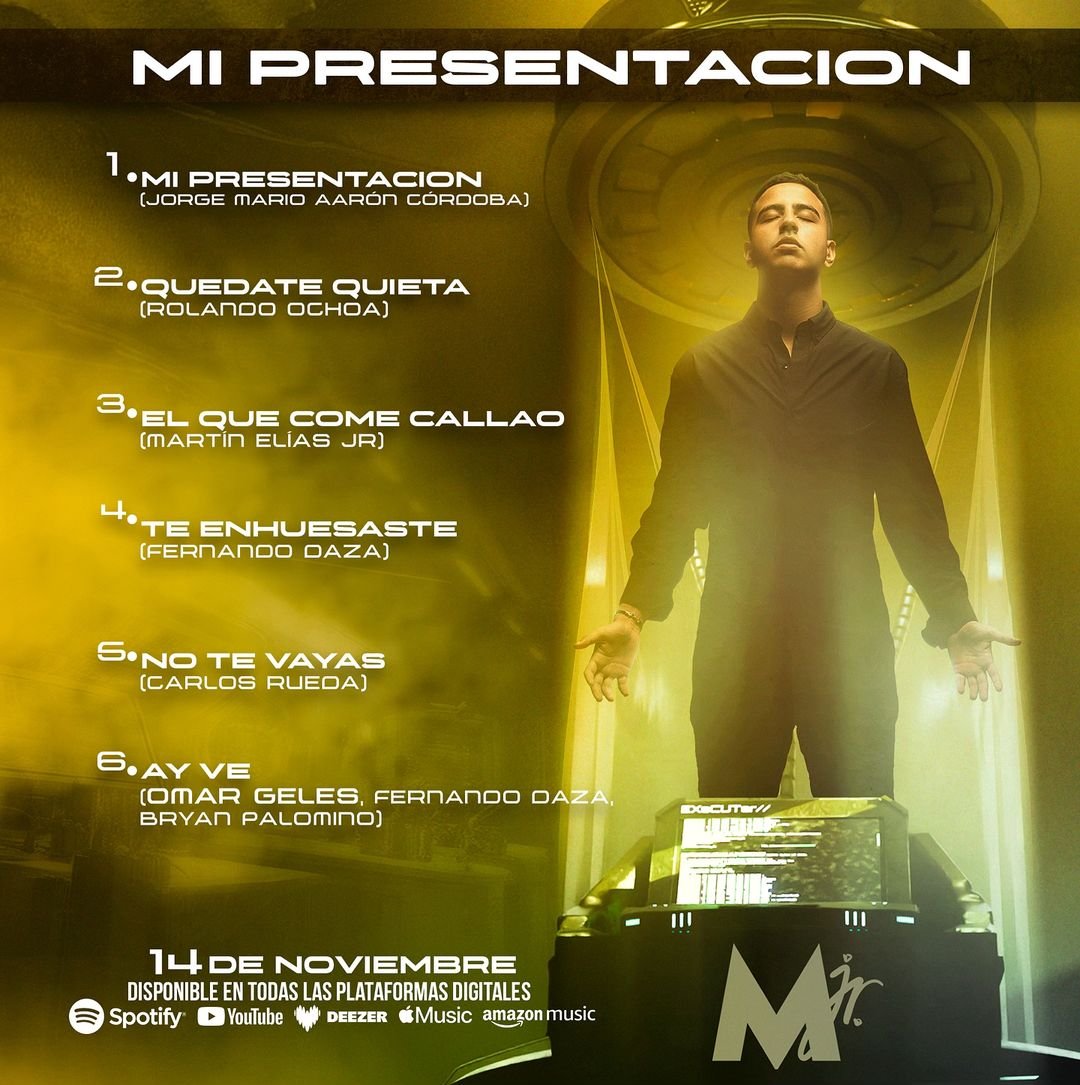 Con "Mi Presentación": Martín Elías Jr., revoluciona el vallenato y enriquece la historia de su Dinastía Díaz