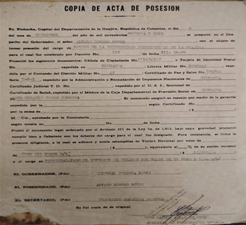 Reseña histórica creación y fundación de la Universidad de La Guajira