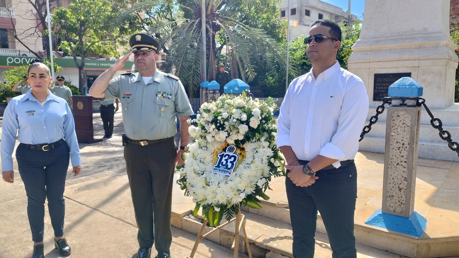 Gobernador Jairo Aguilar participó de eventos en conmemoración del centésimo trigésimo tercer aniversario de la Policía Nacional
