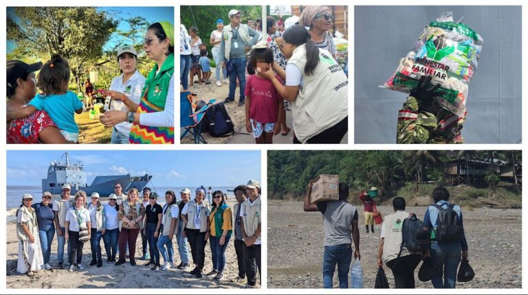 Con unidades móviles y entrega de Bienestarina, ICBF hace presencia en territorios afectados por las lluvias