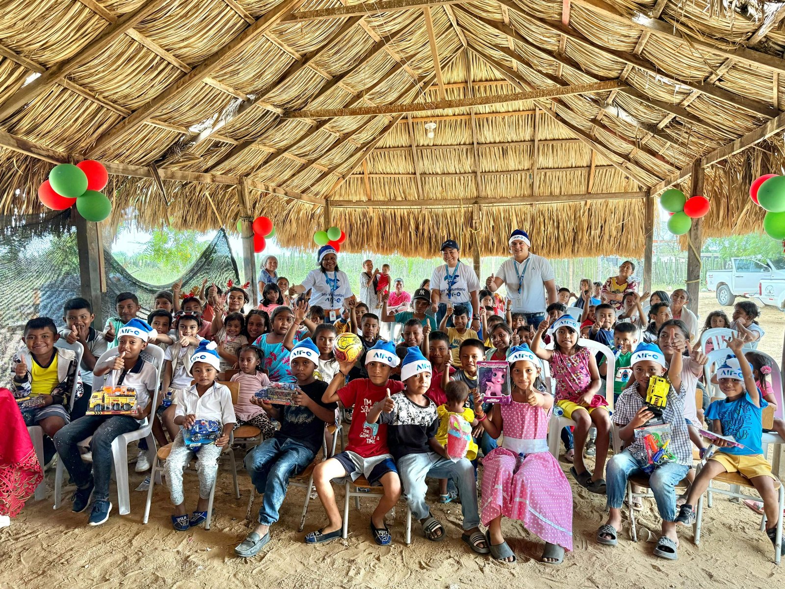 Air-e Intervenida celebró la navidad con los niños de Uribia y Manaure