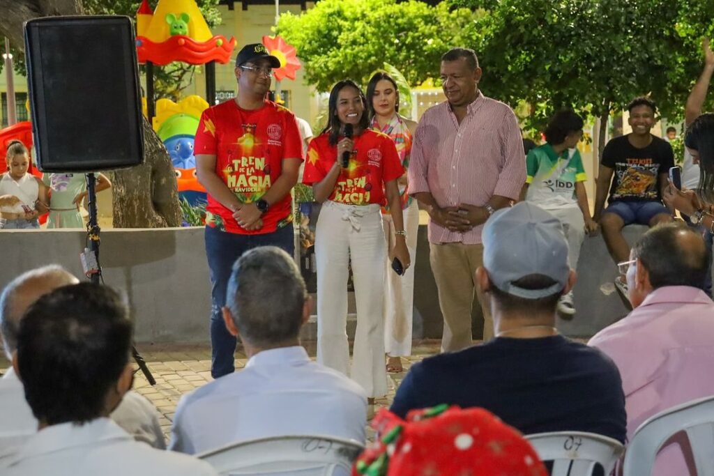 Gobernador Jairo Aguilar llegó a San Juan del Cesar con ‘El Tren de la Magia Navideña’