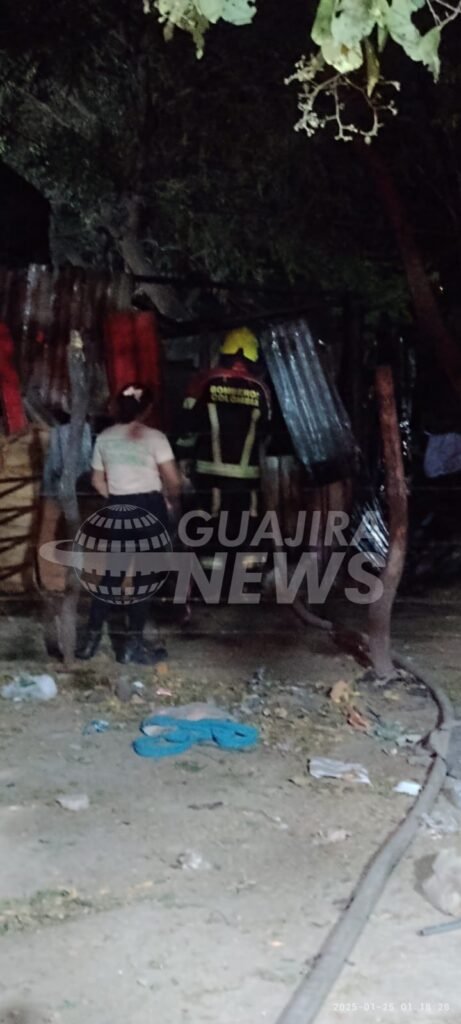 Incendio destruyó vivienda tras altercado entre pareja en Riohacha