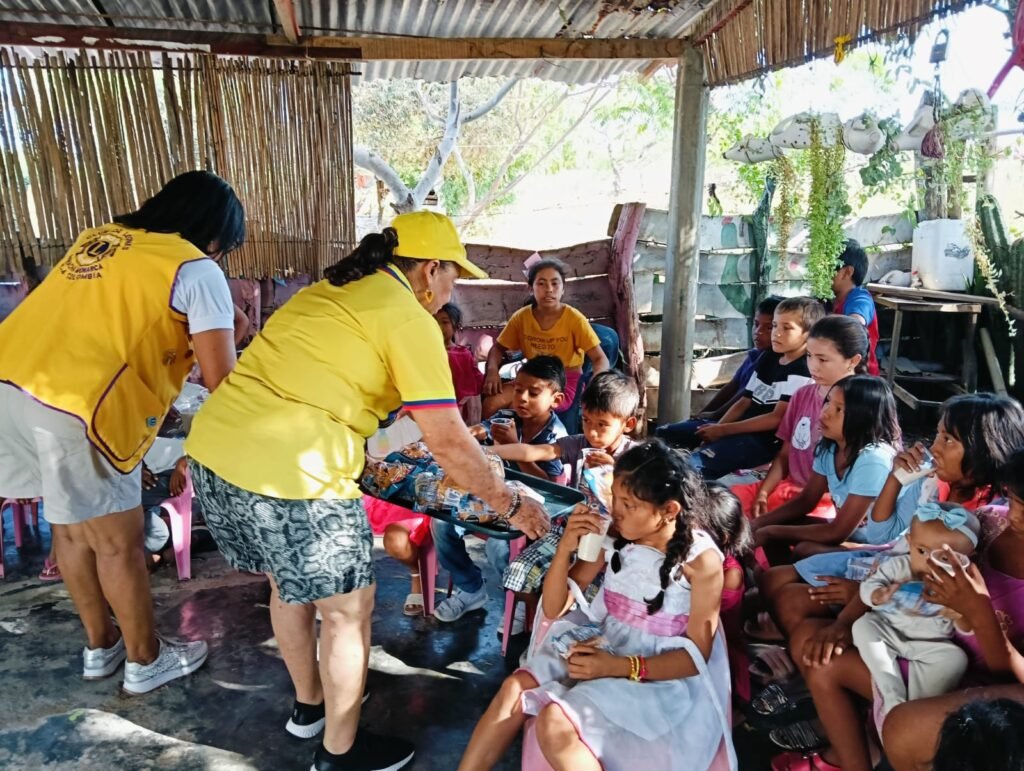 Club de Leones Riohacha Monarca lideró campaña para mitigar el hambre en comunidad Waipe