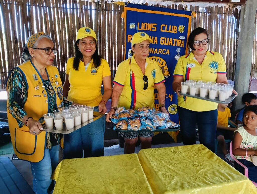 Club de Leones Riohacha Monarca lideró campaña para mitigar el hambre en comunidad Waipe