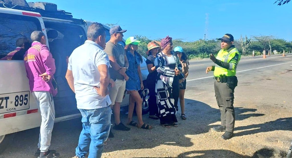 Seccional de Tránsito y Transportes incrementó controles en las vías de La Guajira