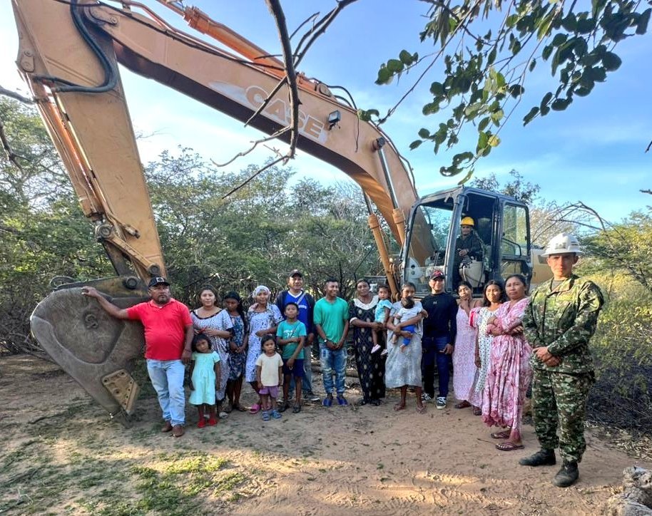 Ejército Nacional realizó jornada de atención humanitaria en la comunidad wayuu Machetsumana, en Maicao