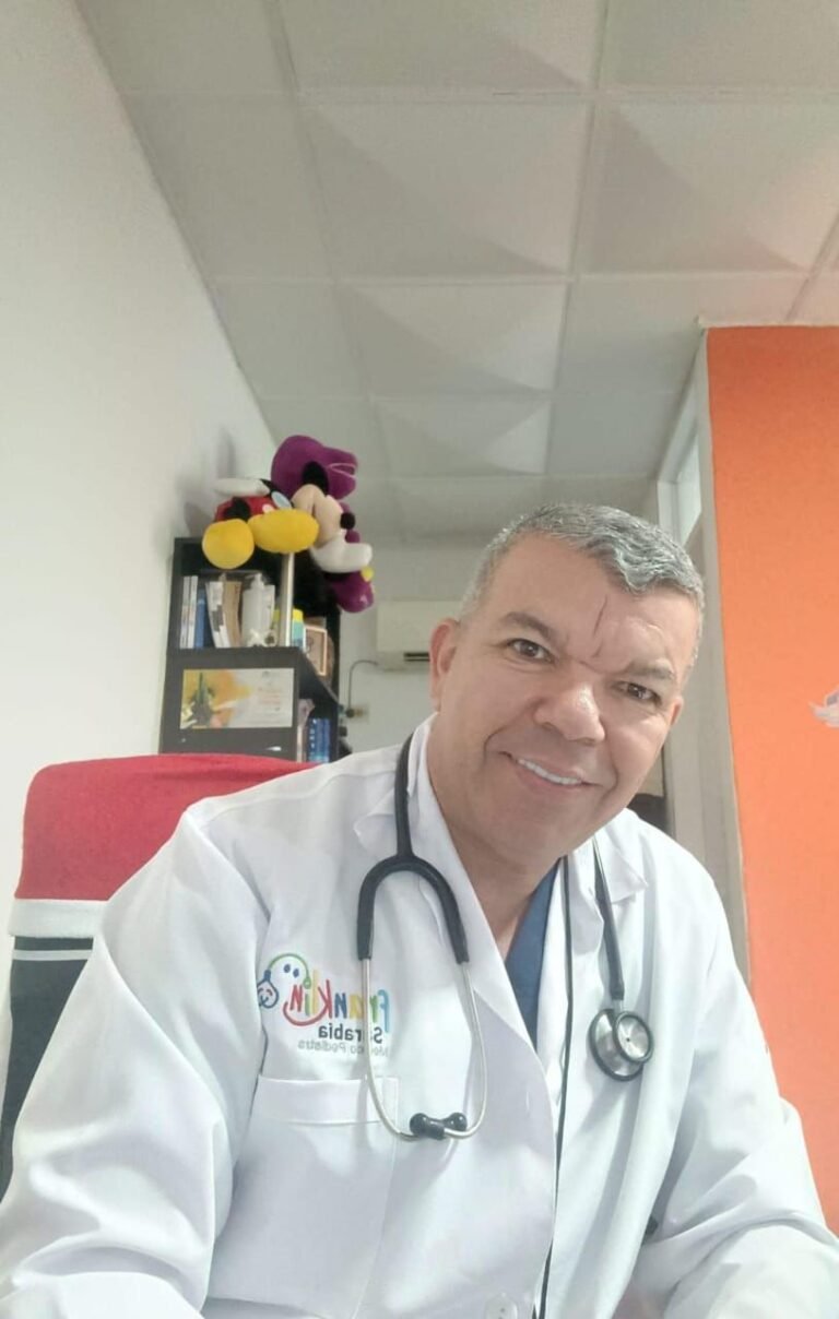 Franklin Sarabia, presidente de la Sociedad Colombiana de Pediatría en La Guajira