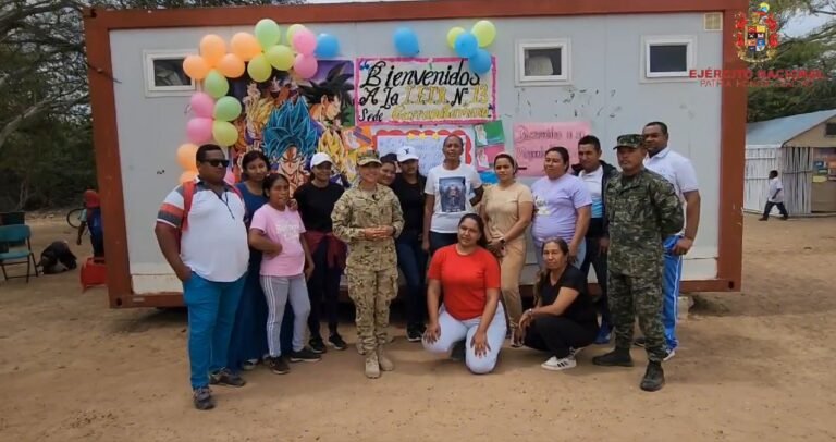 Ejército Nacional adelantó jornada recreativa en la comunidad Garrapatamana, en Maicao